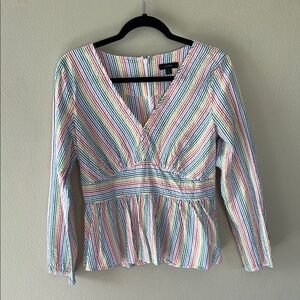 Jcrew Striped Multicolor Women's Top
